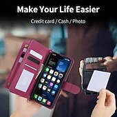 Χαμηλού Κόστους iPhone Θήκες-τηλέφωνο tok Για iPhone 16 Pro Max Plus iPhone 15 Pro Max Plus iPhone 14 13 12 11 Pro Max Plus Αναποδογυρίστε το κάλυμμα με βάση στήριξης με τον Lanyard με λουράκι καρπού Ρετρό TPU PU δέρμα