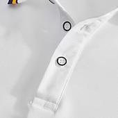 billige Klassisk poloskjorte for menn-Herre Golf skjorte Piké poloskjorter Virksomhet Avslappet Ribbet polokrage Kortermet Mote Grunnleggende Helfarge Knapper Sommer Vår &amp; Vinter Normal Mørkegrå Sjø blå Svart Hvit Lysegrønn Rød Golf