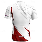 tanie Męskie koszulki-Męskie Koszulka rowerowa Geometryczny Krótki rękaw Rower Tee Tshirt Dżersej z 3 tylnymi kieszeniami Kolarstwo górskie Szybkie wysychanie Anatomiczny kształt Odprowadzające wilgoć Oddychający Sport