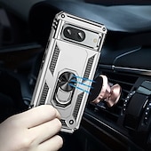 זול תיק טלפון אחר-טלפון מגן עבור גוגל Pixel 9 Pro Pixel 9 Pro XL Pixel 8 Pro Pixel 8 פיקסל 9 Pixel 7 Pixel 7 Pro Pixel 6 Pixel 6 Pro כיסוי אחורי מחזיק טבעת מגנטי עמיד בזעזועים רטרו TPU PC