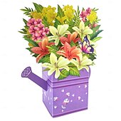 זול Party Supplies-1 יחידה כרטיס מוקפץ ליום האם שמח עם כרטיס פתק ומעטפה אמא הכי טובה אי פעם כרטיס ברכה תלת מימד פרחים פרפרים קופסא קופסא כרטיס מתנה הטובה ביותר לאמא אמא סבתא סבתא חורגת בת וומה