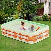 billiga Pooler, Bubbelbad &amp; Förnödenheter-uppblåsbara pooler i full storlek, bärbar uppblåsbar pool, uppblåsbar pool, hopfällbara uppblåsbara pooler, perfekta vattenaktiviteter för inomhus och utomhus sommarsäsong