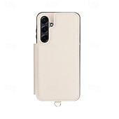 Недорогие Чехлы для Samsung-телефон Кейс для Назначение SSamsung Galaxy S24 Ultra Plus S24 ФЭ S23 S22 S21 S20 Ultra Plus FE S25 S25 Плюс S25 Ультра Кейс на заднюю панель со стендом Молния с ремешком Ретро ТПУ Кожа PU