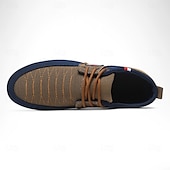 abordables Baskets-Baskets décontractées bicolores en nylon pour hommes avec design à lacets et emblème - des chaussures élégantes pour un usage quotidien