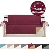 cheap Sofa Cover-Waterproof Couch Cover for Cushion Couch Sofa Cover for Dogs Water Resistant Furniture Protector Cover with Foam Sticks Elastic Straps for Pet Cat