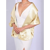 billige bryllup gjesteomslag-Sjal til kvinner Elegant Ermeløs Polyester Bryllup Wrap Med Ren Farge Til Fest Vår sommer