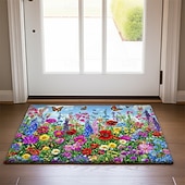 cheap Doormats-Floral Doormat Kitchen Mat Floor Mat Non-Slip Area Rug Oil Proof Rug Indoor Outdoor Mat Bedroom Decor Bathroom Mat Entrance Rug Spring Summer