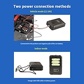 levne Elektrické odpuzovače komárů-Ultrazvukový odpuzovač myší do auta – Vysoce výkonný odpuzovač myší s LED červeným a bílým blikáním instalace bez baterií