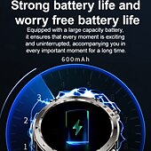 Χαμηλού Κόστους Smartwatch-696 HT30 Εξυπνο ρολόι 1.7 inch Έξυπνο ρολόι Bluetooth Βηματόμετρο Υπενθύμιση Κλήσης Παρακολούθηση Ύπνου Συμβατό με Android iOS Άντρες Κλήσεις Hands-Free Υπενθύμιση Μηνύματος IPX-0 Θήκη ρολογιού 52mm