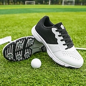 olcso Férfi golfcipők-Férfi Tornacipők Golfcipő Mikroszálas Vízálló Kényelmes Csúszásmentes Fűzős Fekete / fehér Sárga Kék