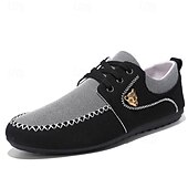 cheap Men&#039;s Sneakers-Men&#039;s Navy Blue Nylon Casual Shoes with Textured Fabric and Lace Detailing - Ideal for Everyday Comfort