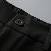 economico Pantaloni Corti da Cerimonia-Per uomo Shorts Shorts eleganti Bermuda Pantaloncini casual Pieghettato Elastico in vita Gamba Dritta Semplice Comodità Senza ferro Lunghezza al ginocchio All&#039;aperto Affari Quotidiano Moda Streetwear