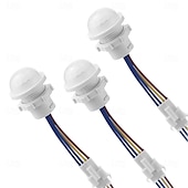 abordables Accessoires LED-Interrupteur de lumière à détecteur de mouvement LED, capteur PIR, détecteur infrarouge, 110-240 V, montage mural au plafond, interrupteur d&#039;éclairage intelligent pour la maison, lampe LED, ampoule, 3