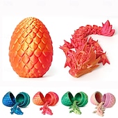 お買い得  贈り物-イースター 3D プリント ドラゴン エッグ、ミステリー クリスタル ドラゴン エッグ フィジェット トイ サプライズ、イースター エッグ 関節式 クリスタル ドラゴン エッグ ドラゴンが中にいる