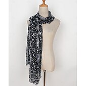 levne Šály a šátky-Retro Řvoucí 20s 20. léta 20. století šátek Wrap Přehozy přes ramena Velký Gatsby Flitry Maškarní kostým Dámské Karneval Svatební Večerní oslava Plesová maškaráda Dospělé Šátek