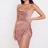 economico Abiti di Laurea-Per donna Mini Abito Abito Bianco Abito da laurea Abito Sottoveste Moda Moderno Compleanno Laurea Data Vestibilità regolare Semplice Senza Maniche Spalline sottili Rosa chiaro Nero Bianco Rosa Estate