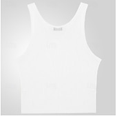 cheap Tank Tops-Men&#039;s Tank Top Undershirt Sleeveless Shirt Sleeveless Crew Neck Summer Solid Color Fashion Designer Muscle Knitted Outdoor Vacation White Green Dark Gray Top Tee for Men