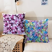 billiga blom- och växtstil-Blommor dekorativa kastkuddar överdrag 1PC vår sommar mjuk fyrkantig soffa kuddfodral kuddfodral för sovrum vardagsrum soffa stol