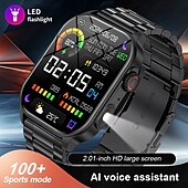 Χαμηλού Κόστους Smartwatch-LIGE BWKM02 Εξυπνο ρολόι 1.96 inch Έξυπνο ρολόι Bluetooth Υπενθύμιση Κλήσης Παρακολούθηση Δραστηριότητας Ξυπνητήρι Συμβατό με Android iOS Γυναικεία Άντρες Κλήσεις Hands-Free