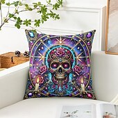 رخيصةأون أسلوب بوهو-غطاء وسائد م decorative شجرة الحياة 1 قطعة غطاء وسادة مربعة ناعمة لوسادة أريكة لغرفة النوم غرفة المعيشة