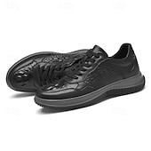 preiswerte Lässig-klassische weiße Leder-Sneaker für Herren mit dezenten Nähten – vielseitiges Schuhwerk für den Alltag und Freizeitausflüge