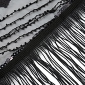levne Šály a šátky-Retro Řvoucí 20s 20. léta 20. století šátek Wrap Přehozy přes ramena Velký Gatsby Buben dívka Flitry Třásně Maškarní kostým Dámské Karneval Svatební Večerní oslava Plesová maškaráda Dospělé Šátek