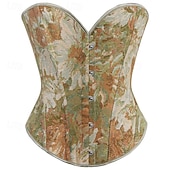 tanie gorset-Rokoko Gorset na biust Bal maskowy Gorset na biust Cosplay Żakard Wyszczuplenie brzucha Push Up Żakard Strój na bal maskowy Damskie Królewski Bal maskowy Impreza Karnawał w Wenecji Dla dorosłych
