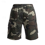 cheap Classic-Men's Tactical Shorts Cargo Shorts Camping Shorts Camo Shorts Hiking Shorts Elastic Waist Multi Pocket Straight Leg Camouflage Moisture Wicking Wearable Knee Length Outdoor Casual Daily Fashion