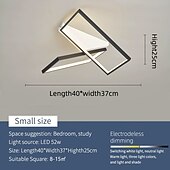 cheap Flush Mounts &amp; Semi Flush Mounts-Modern Ceiling Light LED Dimmable Stereo 2 Head 4 Head Square Ceiling Light with Remote Contr Living Rooms Dining Rooms  AC110V AC220V