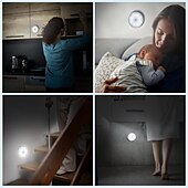 billige skap lys-bevegelsesled sensorlys nattlys usb oppladbart led nattlys skumring til daggry bevegelsessensorlampe for soverom bad toalett trapp kjøkken gang