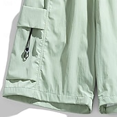 abordables Día festivo-Hombre Pantalón Corto Cargo Pantalón corto Bermudas Pantalones cortos casuales Cintura elástica Multi bolsillo Pierna recta Plano Transpirable Dispersor de humedad Longitud de la rodilla Exterior