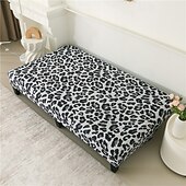 baratos Capa do sofá futon.-capa de sofá sem braços em tecido jacquard, capa de sofá para decoração de ano novo, protetor elástico, capa de banco