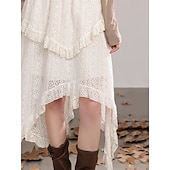 cheap Bottoms-Retro Vintage Medieval Skirt Fancy Dress Women&#039;s Masquerade Casual Daily Adults&#039; Skirt