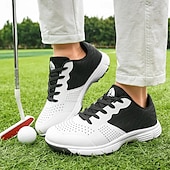 olcso Férfi golfcipők-Férfi Tornacipők Golfcipő Mikroszálas Vízálló Kényelmes Csúszásmentes Fűzős Fekete / fehér Sárga Kék