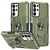 abordables Carcasas Samsung-Funda para teléfono para Samsung Galaxy S24 S23 S22 S21 Ultra Plus A55 A35 A25 A15 5G A34 A54 A73 A53 A33 A23 A13 A72 A52 A32 A22 A12 Cubierta trasera soporte magnético a prueba de golpes retro PC