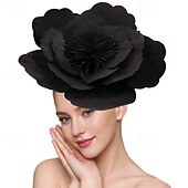 abordables Tocado de Boda-Tocados Poliéster Boda Fiesta de Noche Elegante Boda Con Flor Celada Sombreros