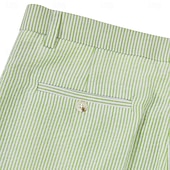 abordables Costumes décontractés-Costumes de mariage pour hommes en seersucker d&#039;été vert pomme champagne coloré uni coupe standard 2 pièces simple boutonnage deux boutons