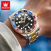 cheap Quartz Watches-OLEVS 3610 Brand Trendy Fashion Business Men&#039;s Watches Waterproof Stainless Steel TOP Quartz Watch