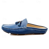 ieftine sandală de rochie-mocasini pentru bărbați din piele naturală – pantofi de șofer clasici cu ciucuri, mocasini casual confortabili pentru afaceri și purtare zilnică