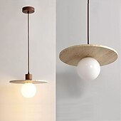 abordables Suspension-30 cm Design de Lanterne Suspendue Formes Géométriques Suspension Pierre Verre Style Artistique Style Formel Le style rétro ancien Traditionnel / Classique 110-120V 220-240V