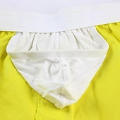 preiswerte Boxershorts für Herren-Herren 1 Stück Boxershorts Patchwork Polyester Atmungsaktiv Weich Bequem Einfach Mittlere Hüfthöhe Schwarz Weiß