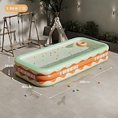 billiga Pooler, Bubbelbad &amp; Förnödenheter-uppblåsbara pooler i full storlek, bärbar uppblåsbar pool, uppblåsbar pool, hopfällbara uppblåsbara pooler, perfekta vattenaktiviteter för inomhus och utomhus sommarsäsong