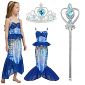 levne Dívčí kostýmy-Malá mořská víla Princeznovské Mořská panna Šaty Téma Party Kostým cosplay Filmové kostýmy for Dívčí Dětské Karneval Plesová maškaráda Párty Dovolená