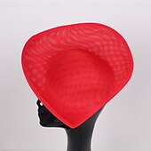baratos Chapéus e Fascinators-Peça para Cabeça Linho Artificial Penas Casamento Festa de Noite Elegante Casamento Com Penas Capacete Chapéu