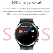 Χαμηλού Κόστους Smartwatch-S26 Έξυπνο Ρολόι 1.43 ίντσες Έξυπνο Ρολόι Bluetooth ECG+PPG Παρακολούθηση Θερμοκρασίας Πεδόμετρο Συμβατό με Android iOS Άνδρες Χωρίς Χέρια Κλήσεις Υπενθύμιση Μηνυμάτων 49mm Ρολόι
