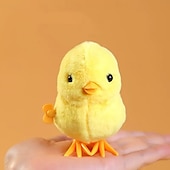 abordables Animaux en Peluche-jouet en peluche de simulation interactif - poulet/canard sauteur petit animal cadeau d&#039;anniversaire