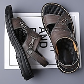 billiga Semester Sandaler-snygga sandaler för män med spänne och slitstark sula, lämpliga för sommarevenemang och dagligt bruk