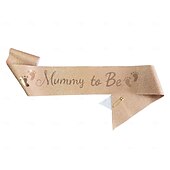 baratos Evento e suprimentos de festa-faixa de decoração para chá de bebê, sálvia &#039;futura mamãe&#039; &amp;Faixas para &quot;futuros pais&quot;, 5 cores com tecido brilhante, presente de maternidade para futuros pais&quot;