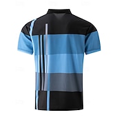  Ανδρικά Πουκάμισο γκολφ Μπλουζάκια Golf Polos Causal Δουλειά Πέτο Κοντομάνικο Βασικό Μοντέρνα Ριγέ Κουρελού Κουμπιά Καλοκαίρι Κανονικό Ροζ+Πορτοκαλί Σκούρο Ροζ Γκρίζο Πουκάμισο γκολφ