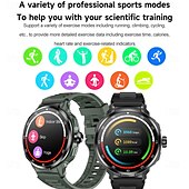 Χαμηλού Κόστους Smartwatch-696 D11 Εξυπνο ρολόι 1.46 inch Έξυπνο ρολόι Bluetooth Βηματόμετρο Υπενθύμιση Κλήσης Παρακολούθηση Ύπνου Συμβατό με Android iOS Άντρες Κλήσεις Hands-Free Υπενθύμιση Μηνύματος Έλεγχος Φωτογραφικής IPX-0